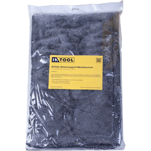 INTOOL Wassermagnet Mikrofasertuch - grau, L 50 x B 80 cm